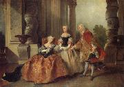 Nicolas Lancret A Scene from Corneille's Tragedy Le Comte d Essex Germany oil painting reproduction